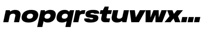 Anantason Reno Ultra Expanded Extra Bold Italic Font LOWERCASE