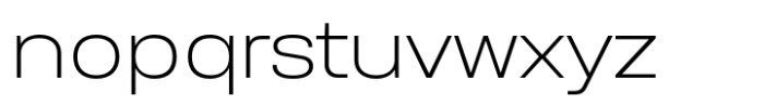 Anantason Reno Ultra Expanded Extra Light Font LOWERCASE