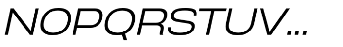 Anantason Reno Ultra Expanded Light Italic Font UPPERCASE