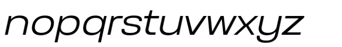 Anantason Reno Ultra Expanded Light Italic Font LOWERCASE