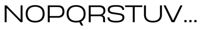 Anantason Reno Ultra Expanded Light Font UPPERCASE