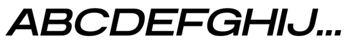 Anantason Reno Ultra Expanded Medium Italic Font UPPERCASE