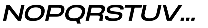Anantason Reno Ultra Expanded Medium Italic Font UPPERCASE