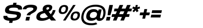 Anantason Reno Ultra Expanded Semi Bold Italic Font OTHER CHARS