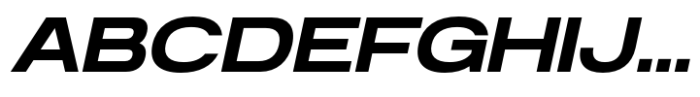 Anantason Reno Ultra Expanded Semi Bold Italic Font UPPERCASE