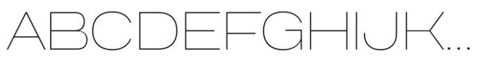 Anantason Reno Ultra Expanded Thin Font UPPERCASE