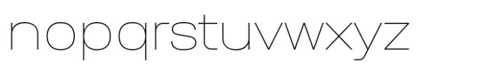 Anantason Reno Ultra Expanded Thin Font LOWERCASE