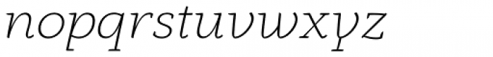 Anaphora Extra Light Italic Font LOWERCASE