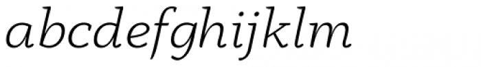 Anaphora Light Italic Font LOWERCASE
