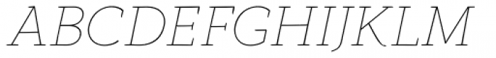 Anaphora Thin Italic Font UPPERCASE