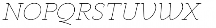 Anaphora Thin Italic Font UPPERCASE
