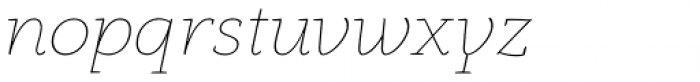 Anaphora Thin Italic Font LOWERCASE