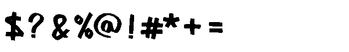 Anarchy Handwriting Font OTHER CHARS