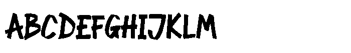 Anarchy Handwriting Font UPPERCASE