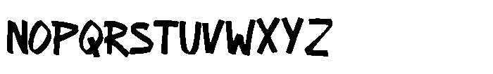 Anarchy Handwriting Font UPPERCASE