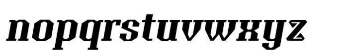Anatolian Black Italic Font LOWERCASE