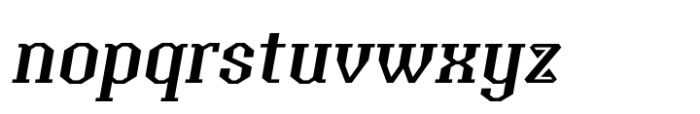 Anatolian Medium Italic Font LOWERCASE