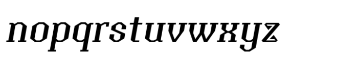 Anatolian Regular Italic Font LOWERCASE