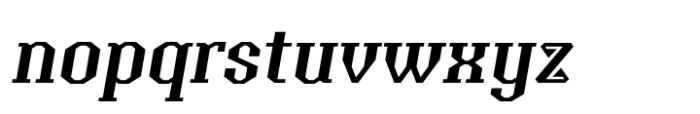 Anatolian Semi Bold Italic Font LOWERCASE