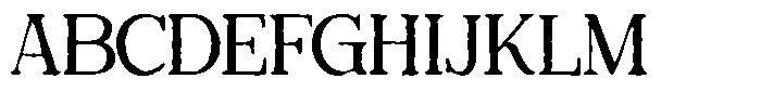 Anavel Elegance Inkbleed Font UPPERCASE