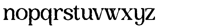 Anavel Elegance Inkbleed Font LOWERCASE