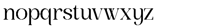 Anavel Elegance Regular Font LOWERCASE