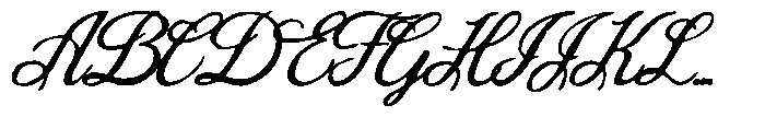 Anavel Elegance Script Inkbleed Font UPPERCASE