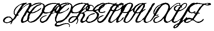 Anavel Elegance Script Inkbleed Font UPPERCASE