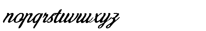 Anavel Elegance Script Inkbleed Font LOWERCASE