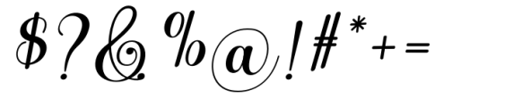 Anberta  Italic Font OTHER CHARS