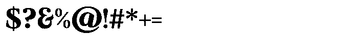 Ancestri Bold Font OTHER CHARS