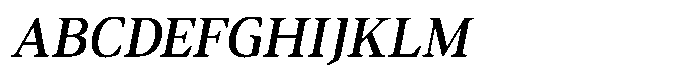Ancestri Italic Font UPPERCASE