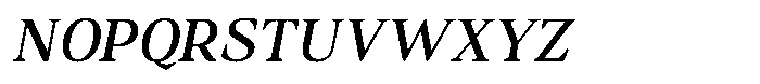 Ancestri Italic Font UPPERCASE