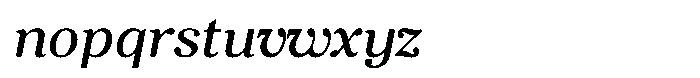 Ancestri Italic Font LOWERCASE