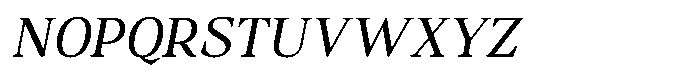 Ancestri Light Italic Font UPPERCASE