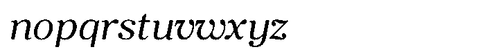 Ancestri Light Italic Font LOWERCASE