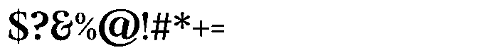Ancestri Medium Font OTHER CHARS