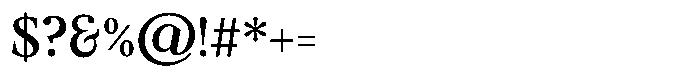 Ancestri Regular Font OTHER CHARS