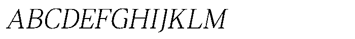 Ancestri Thin Italic Font UPPERCASE
