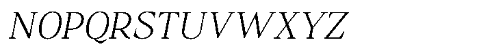 Ancestri Thin Italic Font UPPERCASE