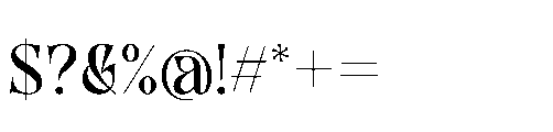 Anchika Font OTHER CHARS