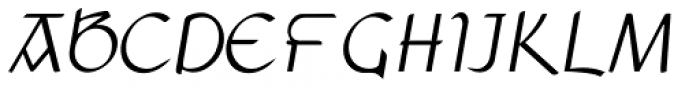 Anchor Italic Font UPPERCASE