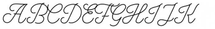 Anchor Script Thin Font UPPERCASE