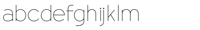 Anchora Thin Font LOWERCASE