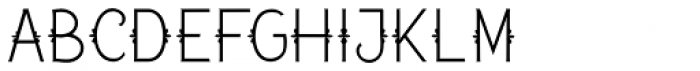 Anchorage Thin Regular Font LOWERCASE