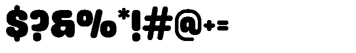 Anchy Regular Font OTHER CHARS