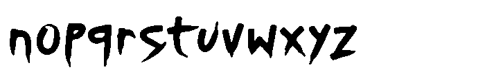 Ancient Flames Font LOWERCASE