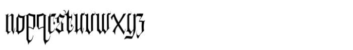 Ancient Funeral Font LOWERCASE