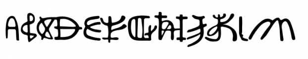 Ancient History Regular Font LOWERCASE