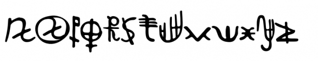 Ancient History Regular Font LOWERCASE